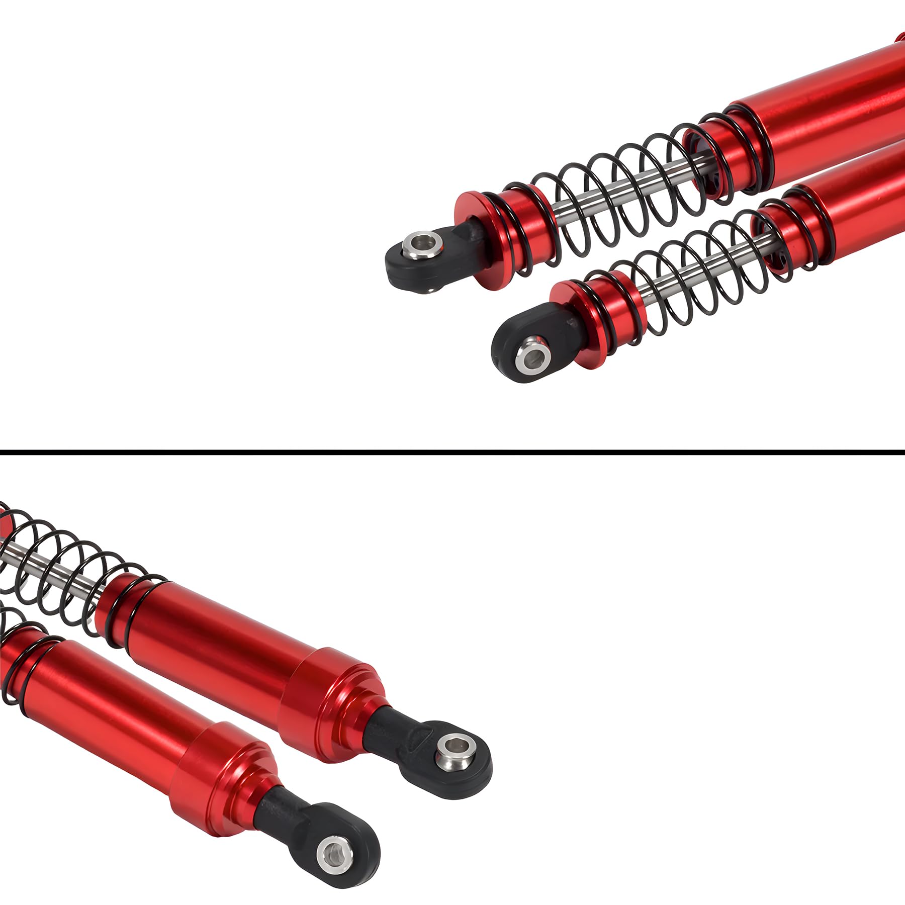 Amazon.co.jp: AMK 1/10 RCクローラーショック 4個 115mm アルミニウム